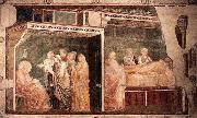 GIOTTO di Bondone Birth and Naming of the Baptist oil on canvas
